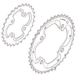 Plateau Shimano Deore XT FC-M785 38 dents