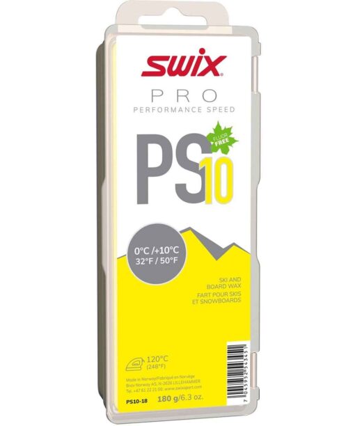Fart Swix PS10 yellow 0C/+10C 180gr