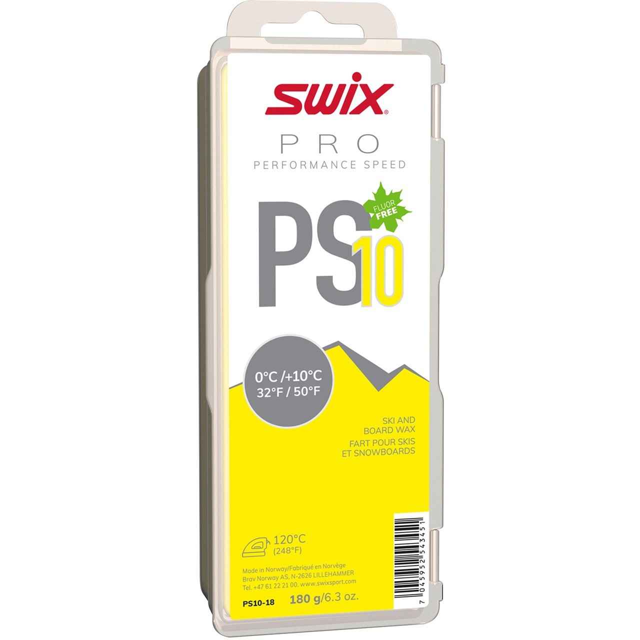 Fart Swix PS10 yellow 0C/+10C 180gr