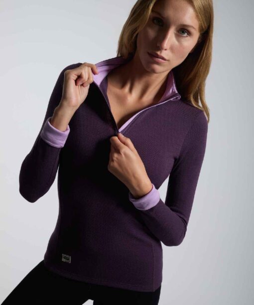 Sous-vêtement Rewoolution Sofia Half Zip LS Wmn