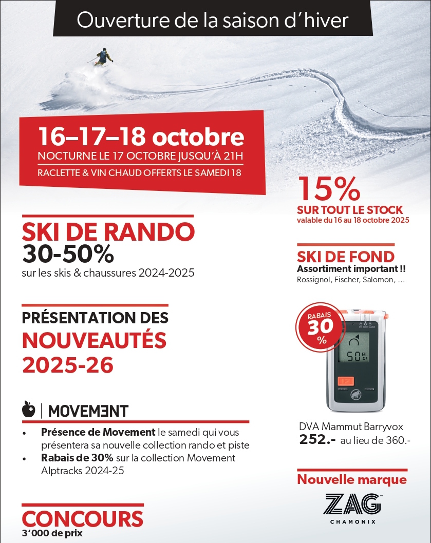 Ouverture de saison d'hiver