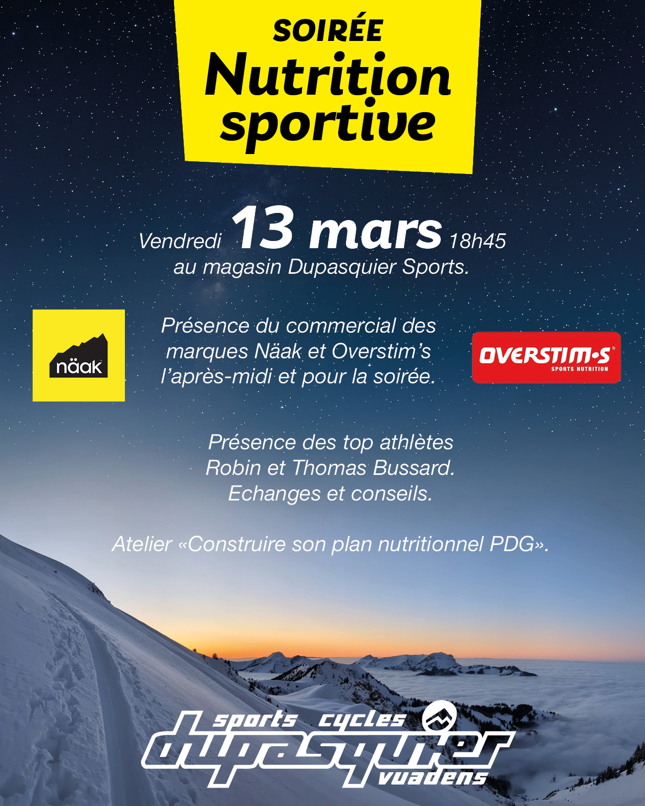 Soirée nutrition sportive