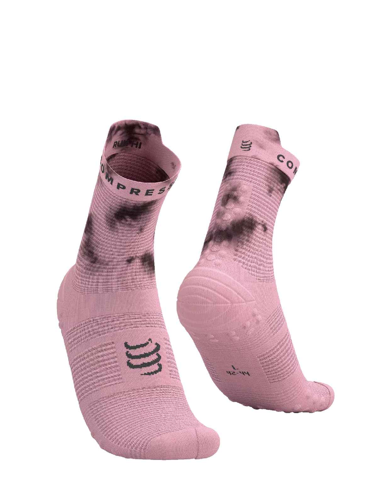 Chaussettes Compressport Pro Racing Socks V4.0 Run High - Eat My Dust!