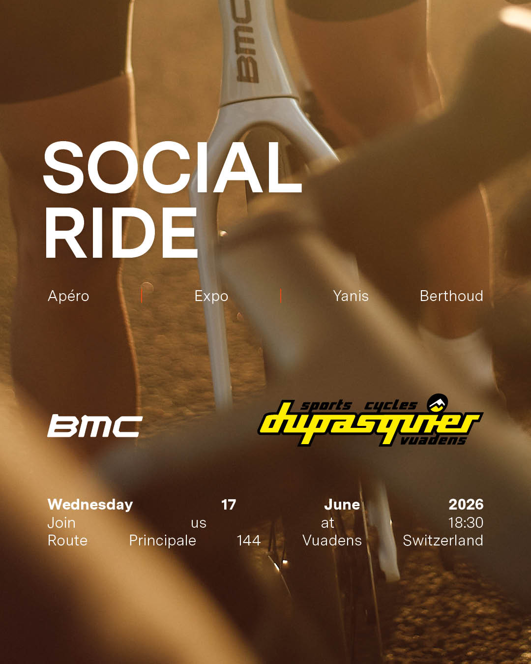 Social Ride BMC avec Yanis Berthoud